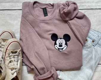 Disney Mickey Mouse Crewneck, Vintage Mickey Sweatshirt, Retro Disney Crew Neck, Black & White Retro Mickey Shirt, Vintage Disney Pullover