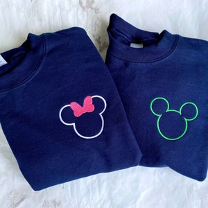 Disney Brother and Sister Kids Youth Sweatshirts, Minnie and Mickey kids matching sweatshirts