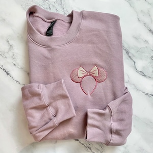 Minnie Mouse Sweatshirt, Minnie Mouse Ears Disney Sweatshirt