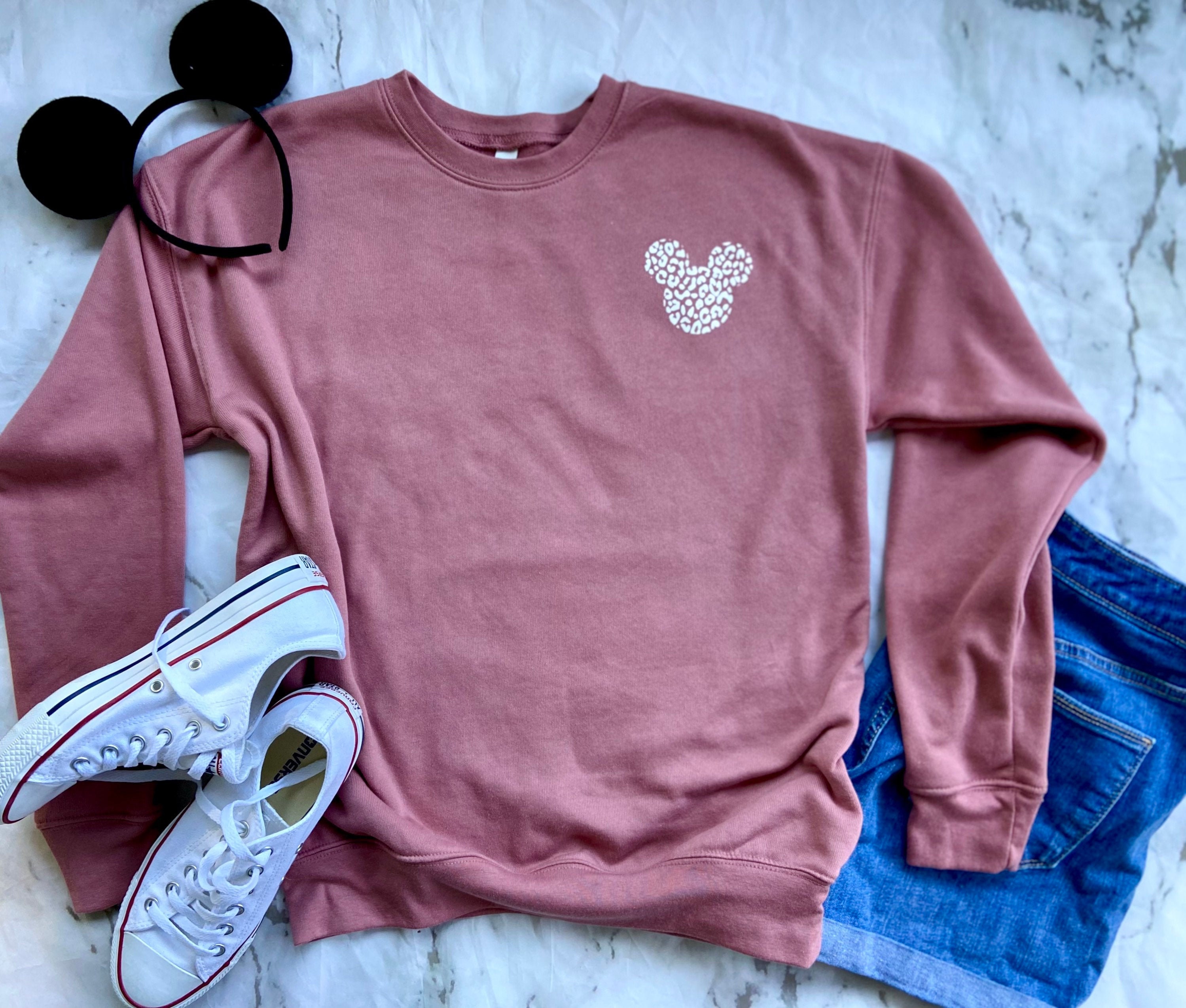 Rose gold top mickey sweatshirt