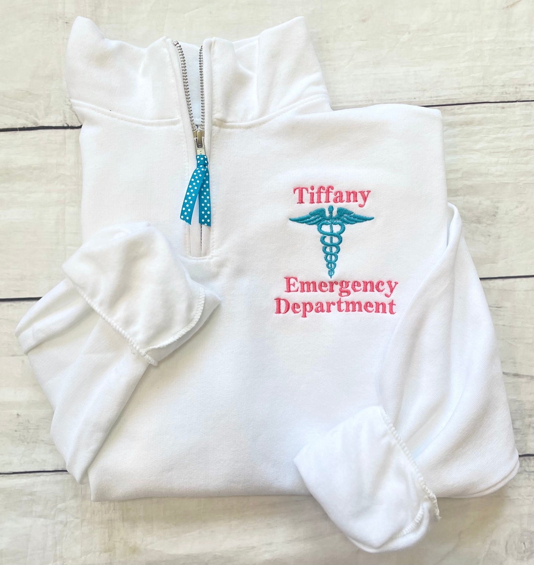 Emergency Department Quarter Zip, Personalized ER Nurse Sweatshirt