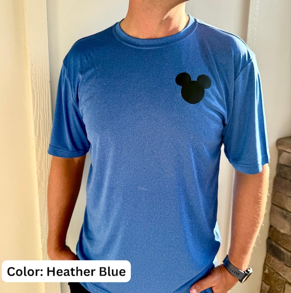 Men's Disney Athletic Dri fit Shirt, Men's Performance Mickey Mouse shirt, Dad Disney Shirt