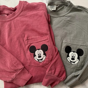 Vintage Mickey Mouse Disney Long Sleeve Shirt, Comfort Colors Long Sleeve Disney Shirt