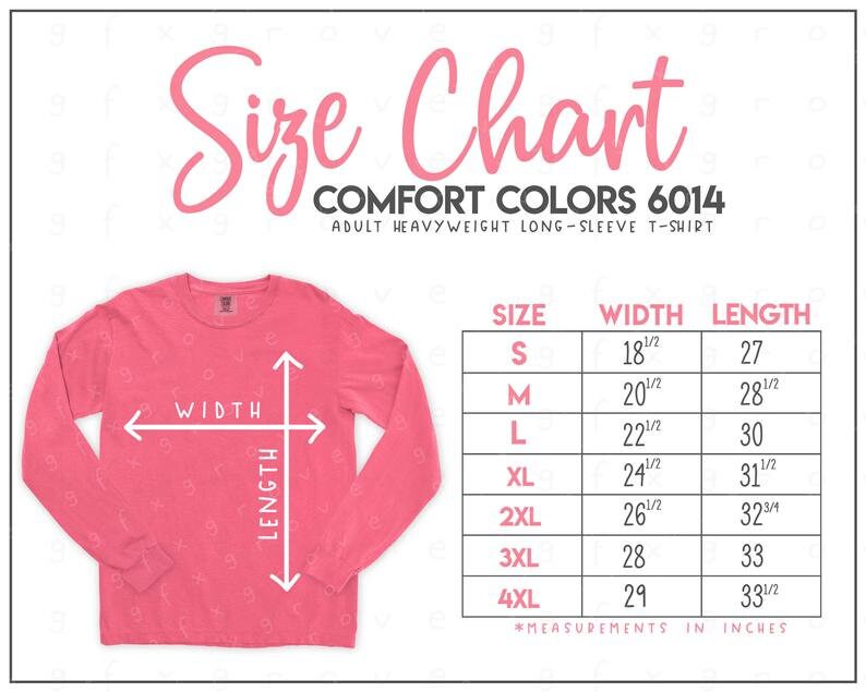Monogram Comfort Colors Long Sleeve Shirt: Personalized Embroidery