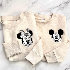 Toddler Mickey and Minnie Mouse Disney Sweatshirts, Girls Minnie Sweatshirt, Boys Mickey Sweatshirt