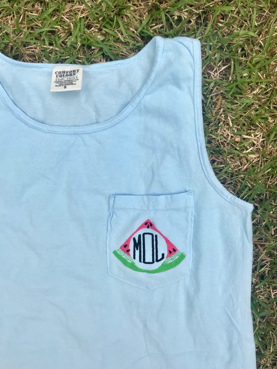 Comfort colors tank top with pocket Clearance