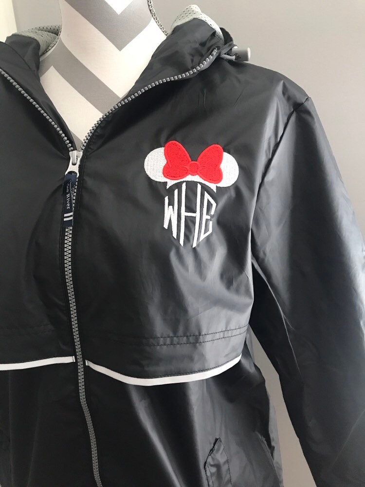 Disney Monogram Rain Jacket for Women Minnie Mouse Mickey Etsy