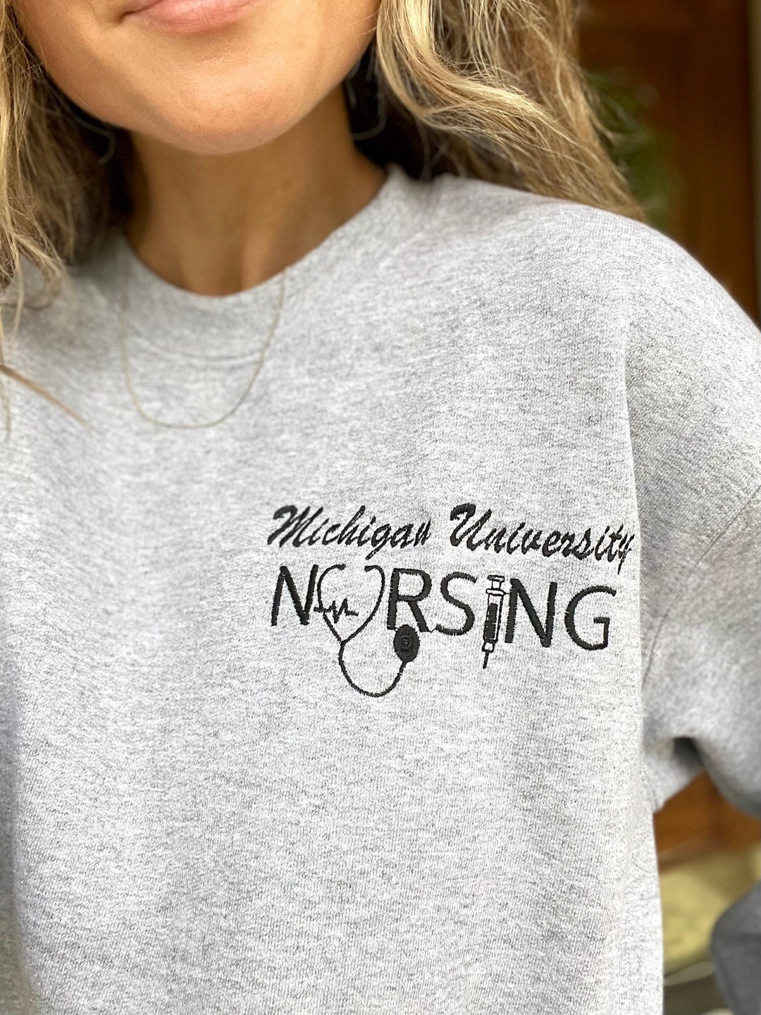 Nursing Sweatshirt , University School Nursing Program Crewneck