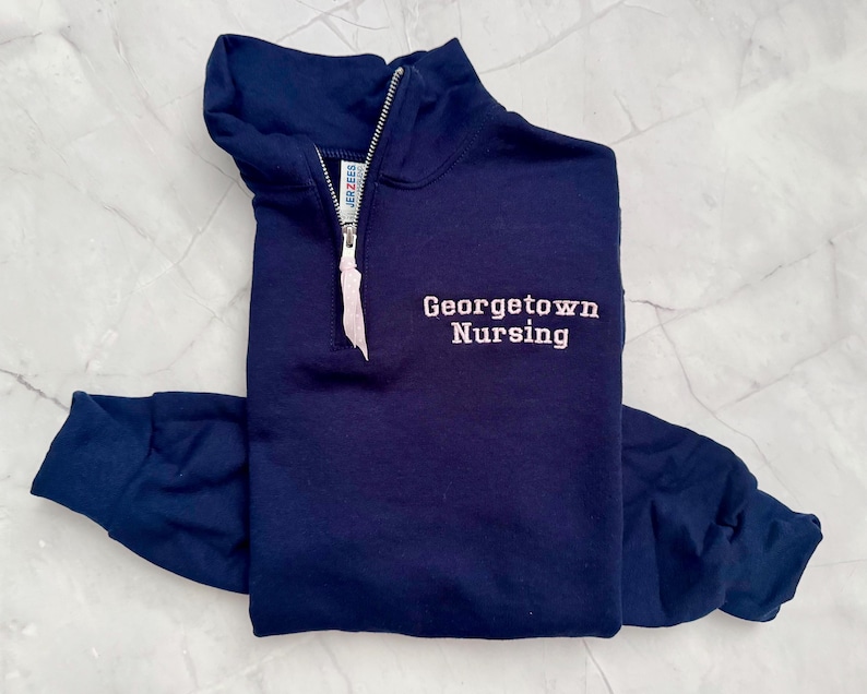 Custom College Quarter Zip Sweatshirt, College Merch, University Team Sweatshirt, College custom apparel image 2