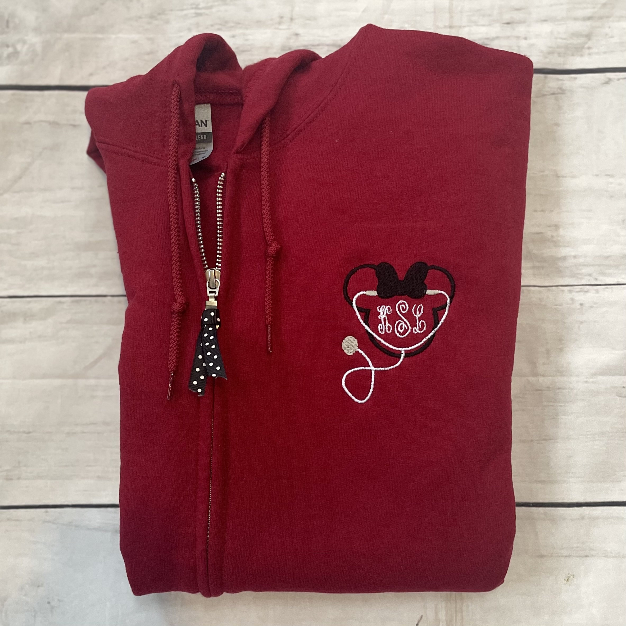Disney Nurse Monogram Full Zip Jacket for Women Custom Disney Etsy