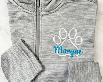 Veterinarian Jacket Custom vet tech jacket women's embroidered paw print jacket