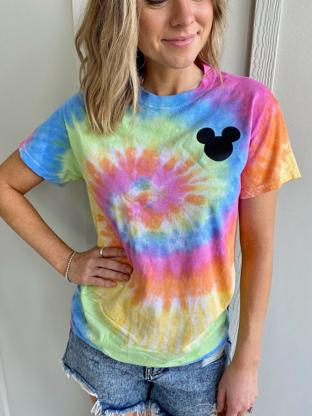 Mickey Mouse Tie Dye Tee, Retro Disney, Disneyland Tie Dye Shirt ...