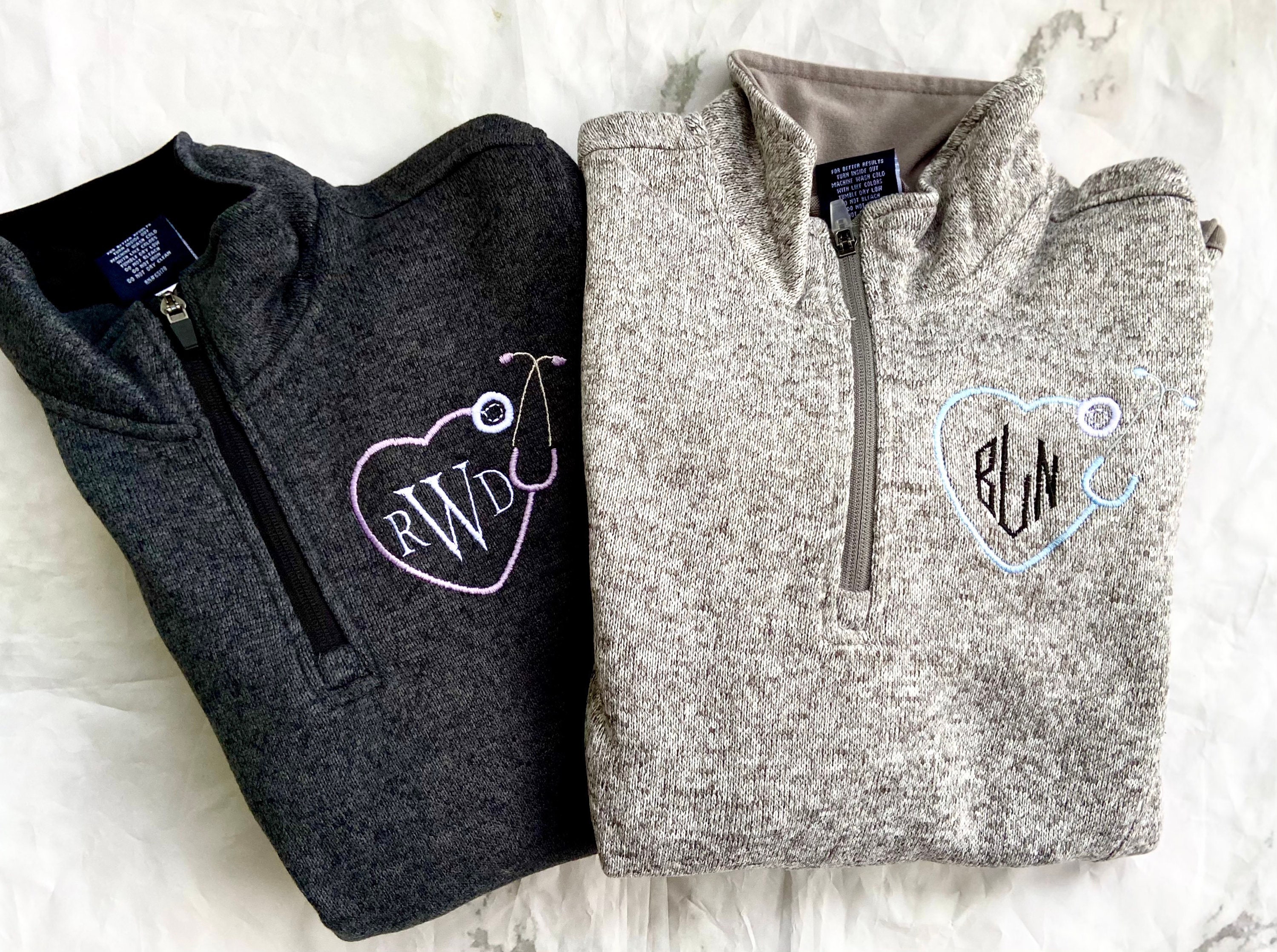 nurse monogram sweatshirt