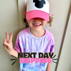 Girls Disney Hat, Kids Mickey Trucker Hat, Youth Girl Hat