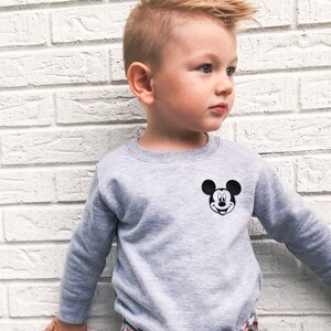 Toddler Boy Disney Sweatshirt Mickey Mouse Boys Embroidered sweatshirt Little Boy Disneyworld Shirt bild 3