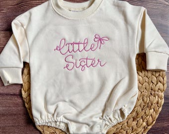 Big and Little Sister Sweatshirts Bubbles, Sister Bubble Sweatshirt, Embroidery Sister sweatshirts
