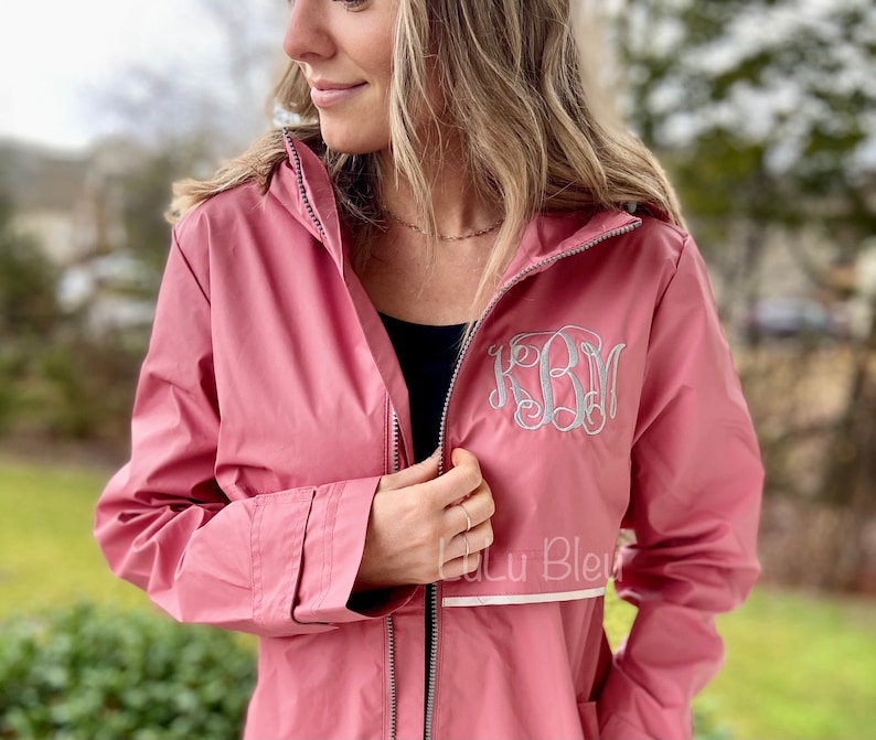 womens monogram rain jacket