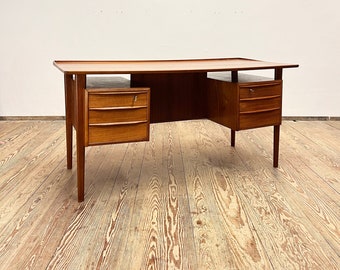 Danish Mid-Century Modern Writing Desk in Teak by Peter Løvig Nielsen for Hedensted Møbelfabrik