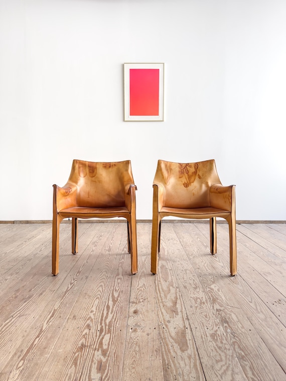Cassina CAB 廃盤商品 Cassina Cab 413 Cab' 413 Chairs By Mario Bellini For Cassina