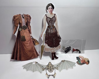 Steampunk Articulated Paper doll