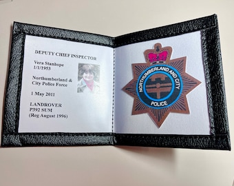 Vera TV Show Detective Badge/Warrant Card