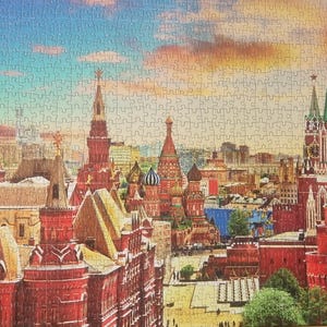 MOSCOW 完成パズルアート画像サイズ 70 x 50 cm。