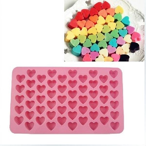 55-cavity heart mole Silicone chocolate Mold/ Cake Mould /Silicone Chocolate Mould suitable for making cake,bread,jelly, chocolate, pudding