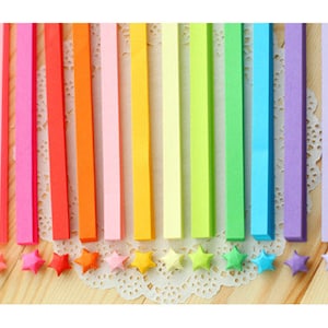 Upgrade-more than 3000 pcs Origami Star Paper 27 colors Kit Ultimate Rainbow Strips Lucky Wishing Star DIYValentine gift