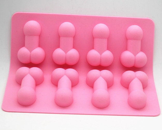 Silicone Penis Dick Ice Cube Tray prank Jelly Candy Mold Night Hen Party  Funny