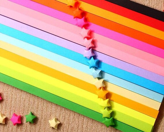 10 Bags Custom Chose Color Origami Star Paper Kit Paper Strips Lucky Wishing Star Paper Strips One Bag 85 Pcs Strips Diy Valentine Gift