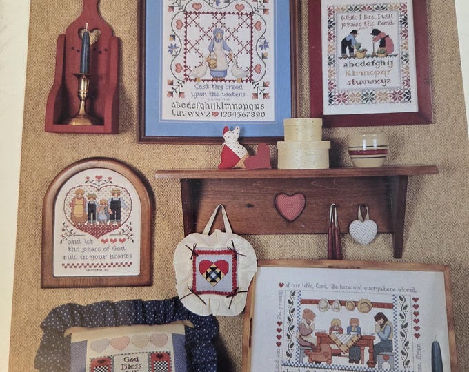 Jeremiah Junction Plain & Fancy Folk 2 Cross Stitch Pattern. FREE SHIPPING. Used Condition.