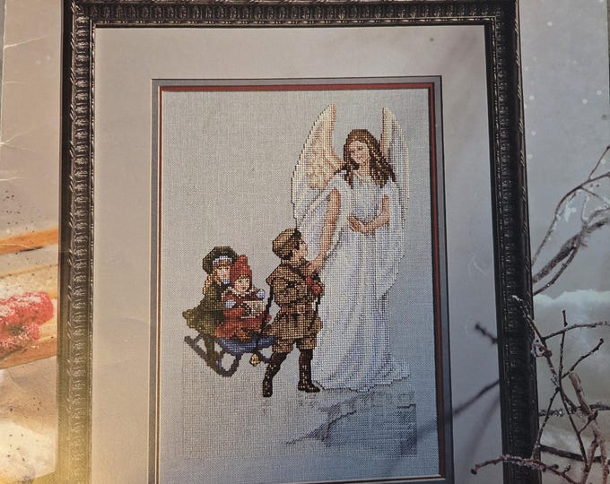 Leisure Arts Guardian Angel Cross Stitch Pattern. Free SHIPPING. Used Condition. Some pencil writing inside.