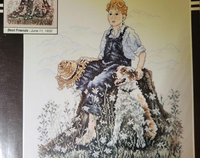 Stoney Creek The Saturday Evening Post Best Friends Cross Stitch Pattern. FREE SHIPPING.