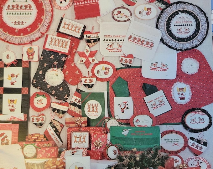 Christmas Bazaar Cross Stitch Pattern. Free Shipping. Good Condition.
