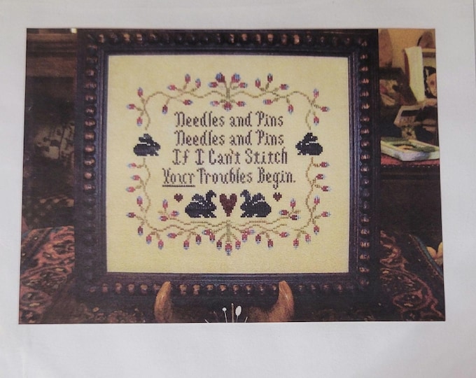 The Sunflower Seed If I Can't Stitch Cross Stitch Pattern. FREE SHIPPING. Good Condition.