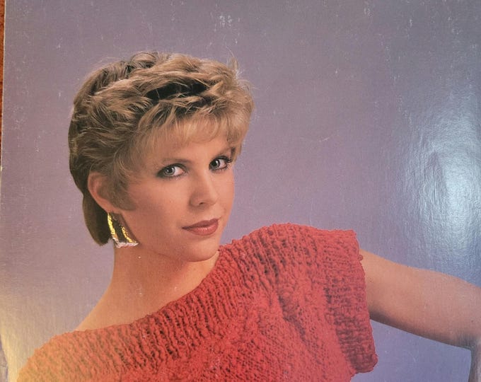 Ironstone Side to Side Cable Top Knit Pattern Style 508. Free Shipping. Vintage Condition.