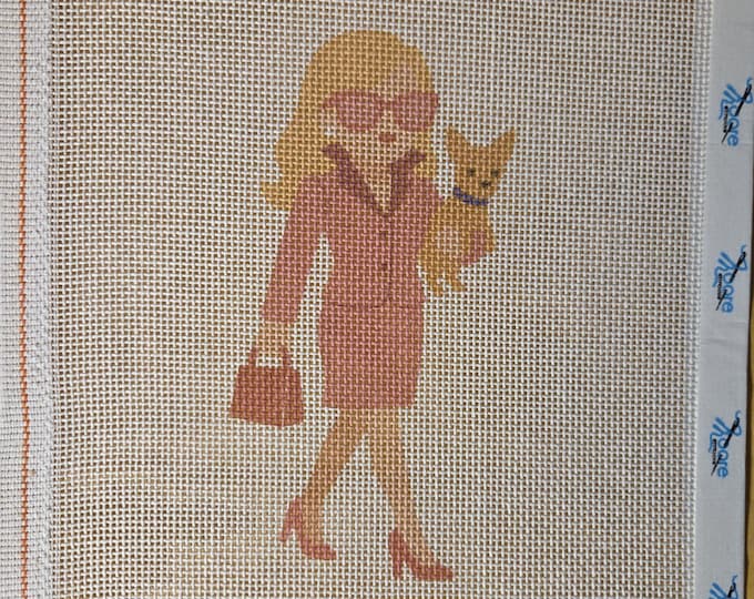 IN STOCK Elle Legally Needlepoint Canvas 9"x7" -  5"x3"  finished size #18 mesh. New Condition. Free Shipping.