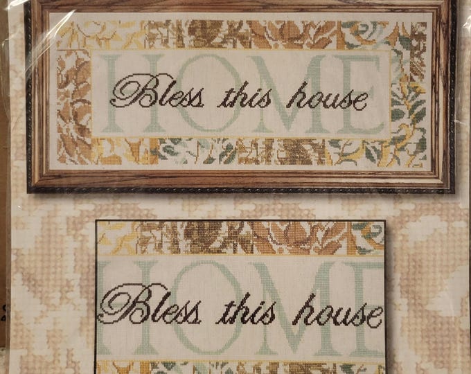 Design Works Bless This House Cross Stitch Kit. FREE SHIPPING. New Condition.
