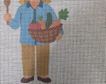 IN STOCK Martha Needlepoint Canvas 9"x7"- 5"x3"  finished size #18 mesh. New Condition. Add on stitch guide xtra chg. Moore Stitching Design