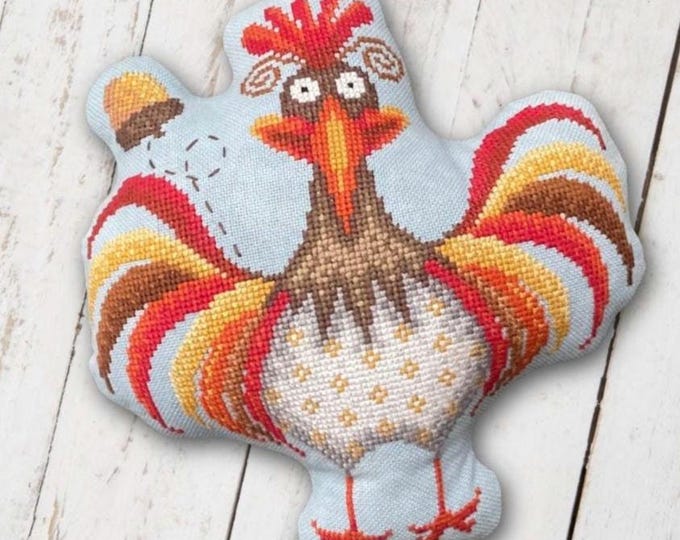 Dirty Annie's Henny Penny Cross Stitch Chart. Free SHIPPING. New Approximately 103 x 105 stitches