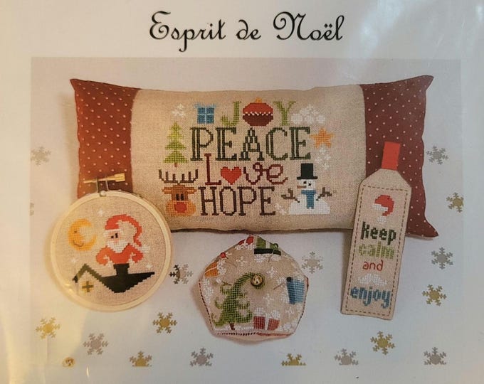 Jardin Prive Esprit de Noel Cross Stitch Pattern. FREE SHIPPING. Good Condition