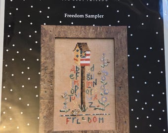Sisters Freedom Sampler Cross Stitch Pattern. Free Shipping. Good Condition.