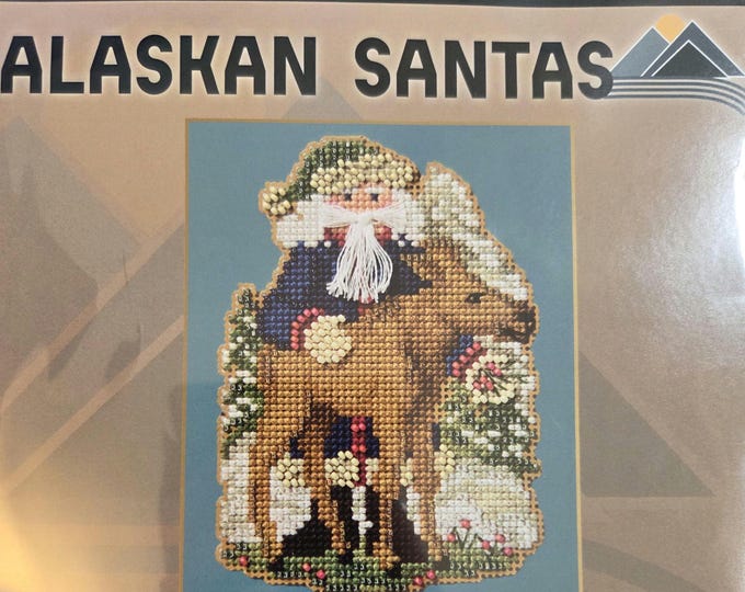 Mill Hill Alaskan Santas Denali Santa Counted Cross Stitch Kit. New Condition.