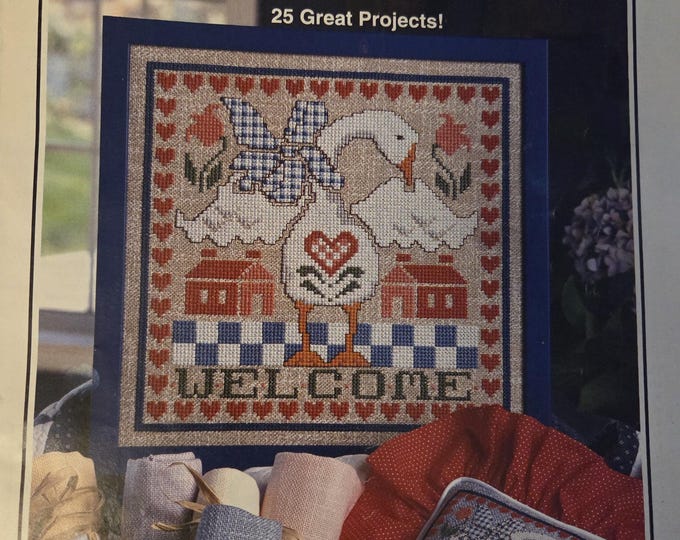 Cross Stitch and Country Crafts Magazine Jan/Feb 1993.FREE SHIPPING. Older Condition