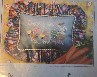 Lizzie Kate Every Bunny Do The Hop Cross Stitch Pattern. Free Shipping. Good Condition.