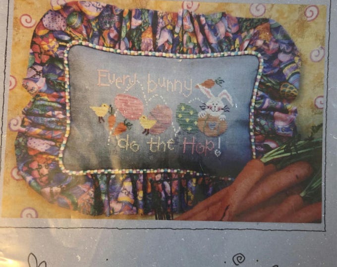 Lizzie Kate Every Bunny Do The Hop Cross Stitch Pattern. Free Shipping. Good Condition.