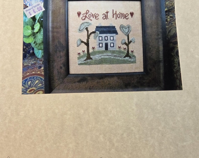 From the Heart Love At Home Cross Stitch Pattern. FREE SHIPPING. Used Condition