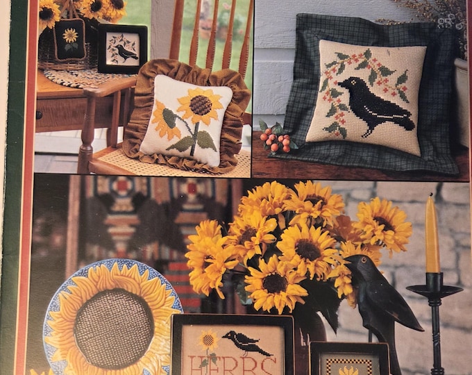 The Needl Love Company Sunflower Harvest Cross Stitch Pattern. Free SHIPPING. Preowned Used Condition.