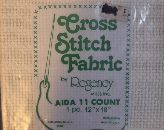 Aida Cloth 11 ct 12"x18" ecru. FREE SHIPPING.