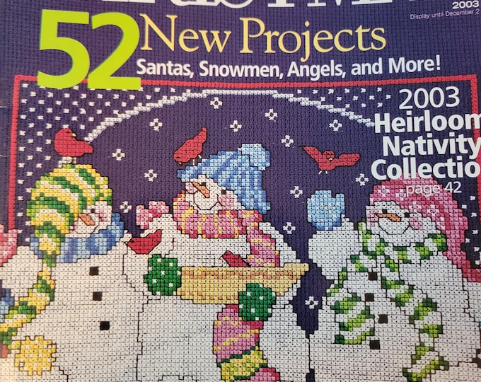 Better Homes Cross Stitch Christmas 52 New Projects Magazine 2003 Used Condition. Free Shipping.
